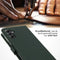 Selencia Hoesje Geschikt voor Samsung Galaxy A14 (5G) / A14 (4G) Hoesje Met Pasjeshouder - Selencia Echt Lederen Bookcase - Groen