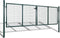 vidaXL - Tuinpoort - modern - hekwerk - 289 - x - 175 - cm - / - 306 - x - 225 - cm - (donkergroen)