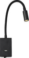 Atmooz - Wandlamp Medoc - Geintegreerde led - Woonkamer / Slaapkamer / Eetkamer - Zwart metaal - Hoogte : 50cm