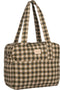 Nobodinoz Hyde Park Waterdichte kinderwagentas/luiertas 38x33x16cm - Green Checks