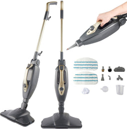 Beldray BEL01732TTVDE-NL - 14-in-1 stoomreiniger Mop - 350 ml watertank 1300 W - Grijs Goud