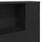 vidaXL - Hoofdbordkast - in - Zwart - Eiken - - - 180x18.5x102.5 - cm