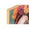 Schilderij Home ESPRIT Turkoois Blommor Coating 52,5 x 3 x 72,5 cm (2 Stuks)