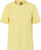 Pieces PCRIA SS FOLD UP SOLID TEE NOOS - T-shirt - Ronde hals - Pale Banana - Vrouwen - Maat XS