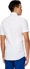OppoSuits SHIRTS Short Sleeve white knight - Mannen Kostuum - Wit - Feest - Maat 49/50