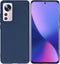 iMoshion Hoesje Geschikt voor Xiaomi 12X / 12 Hoesje Siliconen - iMoshion Color Backcover - Donkerblauw