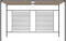 Prieel met uittrekbaar dak 180 g/m² 3x4x2,3 m taupe