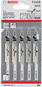 Bosch T 101 B - Decoupeerzaagbladen - Geschikt voor hout en platen (5 stuks)