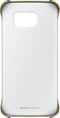 Samsung Galaxy S6 Edge - Clear Cover - Doorzichtig met metalen uiterlijk - Goud