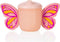 Bitten Butterfly pink drinkbeker met anti lek