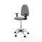 Piqueras y Crespo B1D05RN - Bureaustoel - Hoogteverstelbaar met armleuning - Lichtgrijs