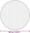 vidaXL - Vloerkleed - rond - 60 - cm - bamboe - naturel