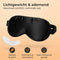 Nuvance Slaapmasker - Zijden Oogmasker - 100% Verduisterend - Verstelbaar - Zwart