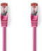 Nedis CAT6 Netwerkkabel - RJ45 Male - RJ45 Male - S/FTP - 10.0 m - Rond - LSZH - Roze - Envelop