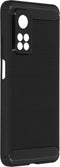 Hoesje Siliconen Geschikt voor Xiaomi Mi 10T Pro / Mi 10T - Brushed Backcover - Zwart