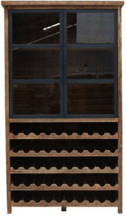 Wijnkast Roda teak 100x220cm