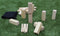 Longfield Kubb Basic - Spel van dennenhout - 1 koning 25 cm