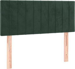 vidaXL - Hoofdbord - 100x5x78/88 - cm - fluweel - donkergroen