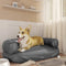 vidaXL - Hondenmand - met - ergonomisch - schuim - 75x53 - cm - kunstleer - bruin