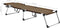 vidaXL - Ligbed - extra - hoog - inklapbaar - senior - aluminium - bruin