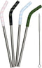 MIZU STRAW SET - 4 Assorted Color Straws & 1 Brush