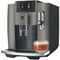 Jura E8 (EC) - Volautomatische koffiemachine - 17 koffiespecialiteiten - Dark Inox
