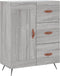 vidaXL - Dressoir - 69,5x34x90 - cm - bewerkt - hout - grijs - sonoma - eikenkleurig