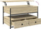 vidaXL - Salontafel - 85x50x50 - cm - bewerkt - hout - en - metaal - sonoma - eikenkleur