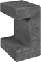 U-element zwart 15x20x30 cm