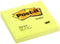 Memoblok post-it 654 76x76mm neon geel | 6 stuks