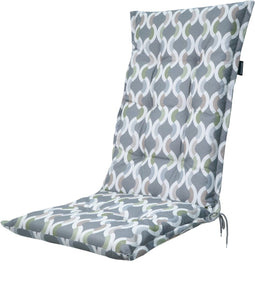 Kussen hoge rug ca.123x50cm Outdoor+ Trivia grey