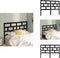 vidaXL - Hoofdbord - 156x4x100 cm - massief grenenhout - zwart