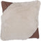 EHNAR - Sierkussen set van 2 - Beige - 42 x 42 cm - Nepbont