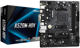 ASRock A520M-HDV - Moederbord - Socket AM4 - Micro-ATX - AMD A520 (2020)