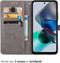 iMoshion Hoesje Geschikt voor Motorola Moto G23 / Moto G13 Hoesje Met Pasjeshouder - iMoshion Mandala Bookcase - Grijs