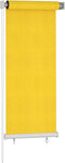 vidaXL - Rolgordijn - voor - buiten - 60x140 - cm - HDPE - geel