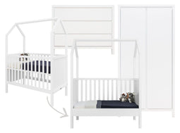 My First House Corsica 3-part nursery White - 3-part nursery