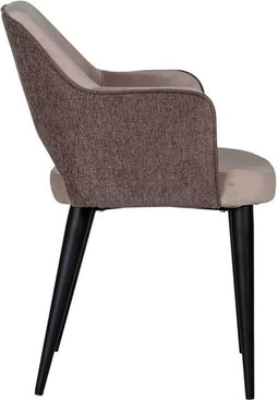 Richmond Stoel Giovanna Met Armleuning Quartz Khaki Alaska Stone