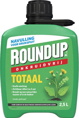 Roundup Totaal Onkruidvrij Navulling - 2,5L - Onkruidverdelger zonder glyfosaat