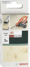 Bosch - 3-delige schuurbandenset voor Black & Decker Powerfile, rode kwaliteit 40, ongeperforeerd, gespannen