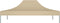 vidaXL - Partytentdak - 270 - g/m² - 4,5x3 - m - beige