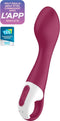 Satisfyer, Bluetooth G-spot vibrator, Big Heat, 22,5 cm, met app, met warmtefunctie, gemaakt van siliconen