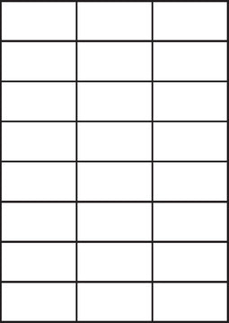 A4 etiketten 70 x 37 mm wit (100 vel)