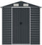 vidaXL - Tuinschuur - 191x640x198 - cm - gegalvaniseerd - staal - antracietkleurig