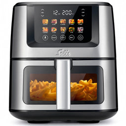 Solis Air Fry & Dry XL 8200 - Multifunctionele Heteluchtfriteuse - 7.5L - 10 Programma's - RVS