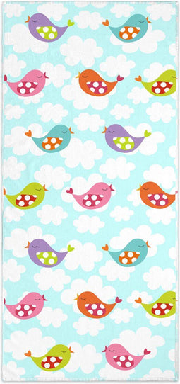 Badhanddoek HappyFriday Mr Fox Little Birds Multicolour 70 x 150 cm