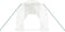 vidaXL - Tuinkas - met - stalen - frame - 32 - m² - 16x2x2 - m - wit