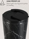 Burga - RVS Koffie To Go Thermobeker / Mok - Black Marble