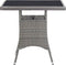 vidaXL - Tuintafel - 80x80x74 - cm - poly - rattan - antraciet