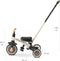 Qplay Stager - Driewieler 3-in-1 - Opvouwbaar - Bruin